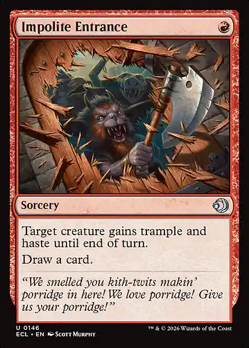 Impolite Entrance - ecl Spoiler