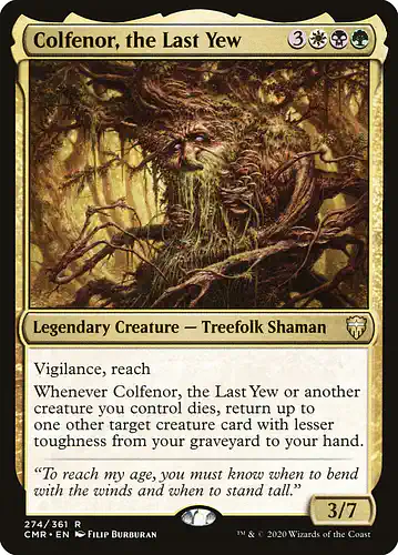 Colfenor, the Last Yew - cmr Spoiler