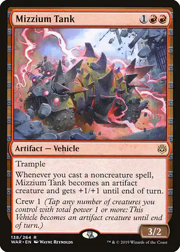 Mizzium Tank - war Spoiler