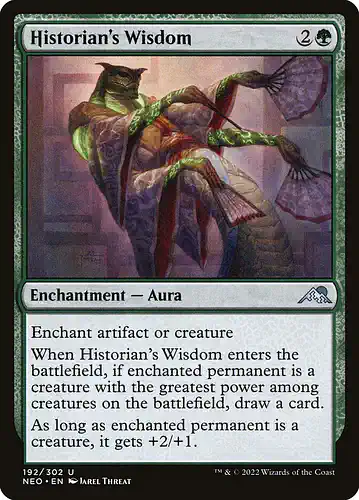 Historian's Wisdom - neo Spoiler