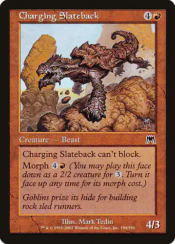 Charging Slateback - ons Spoiler
