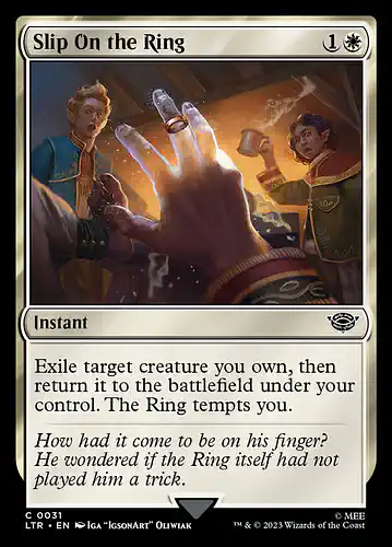 Slip On the Ring - ltr Spoiler
