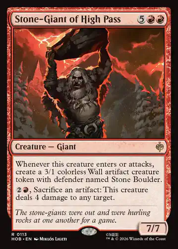 Stone-Giant of High Pass - hob Spoiler