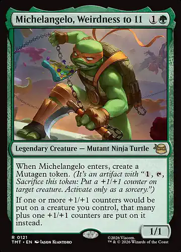 Michelangelo, Weirdness to 11 - tmt Spoiler