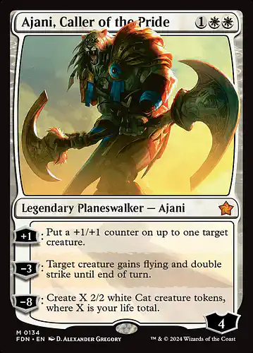 Ajani, Caller of the Pride - fdn Spoiler