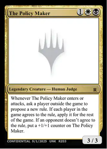 The Policy Maker - unk Spoiler