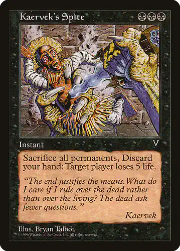 Kaervek's Spite - vis Spoiler