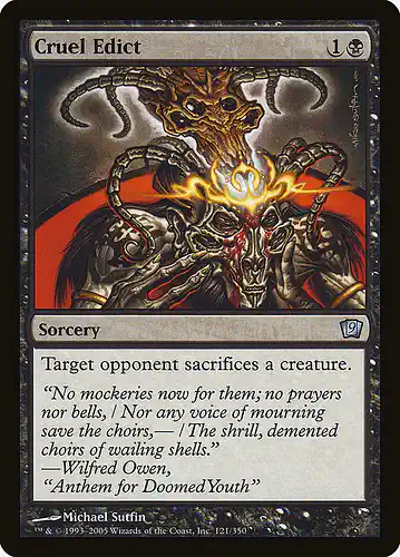 Cruel Edict - 9ed Spoiler