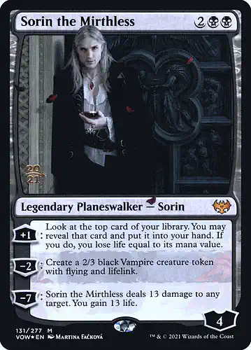 Sorin the Mirthless - vow Spoiler