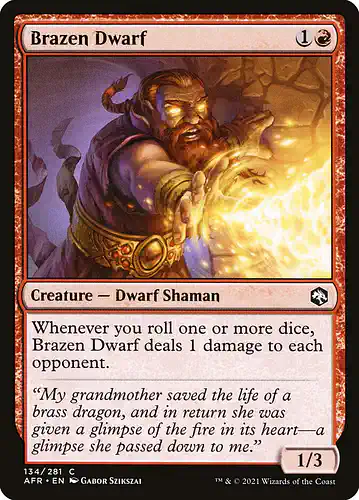Brazen Dwarf - afr Spoiler