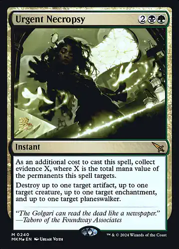 Urgent Necropsy - mkm Spoiler
