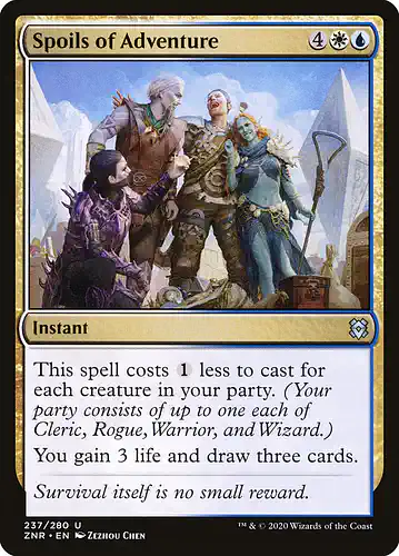 Spoils of Adventure - znr Spoiler