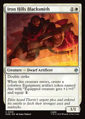 Iron Hills Blacksmith - hob Spoiler