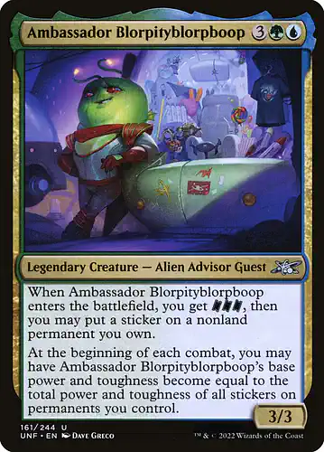 Ambassador Blorpityblorpboop - unf Spoiler