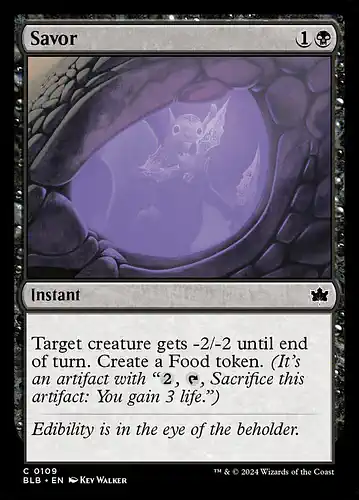 Savor - blb Spoiler