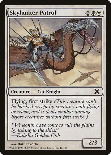 Skyhunter Patrol - 10e Spoiler