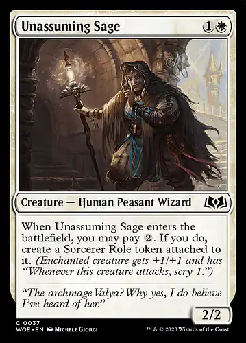 Unassuming Sage - woe Spoiler