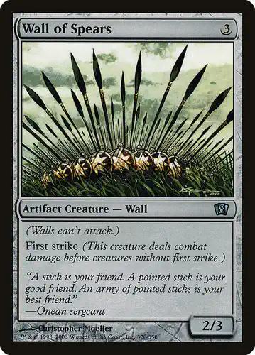 Wall of Spears - 8ed Spoiler