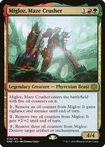 Migloz, Maze Crusher - one Spoiler
