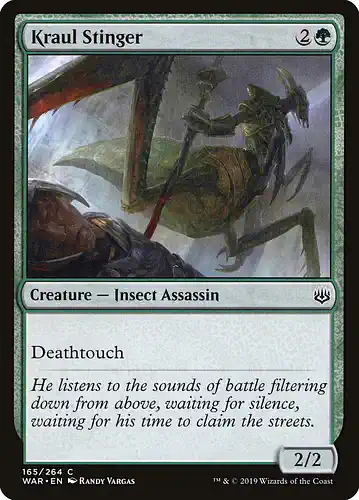 Kraul Stinger - war Spoiler