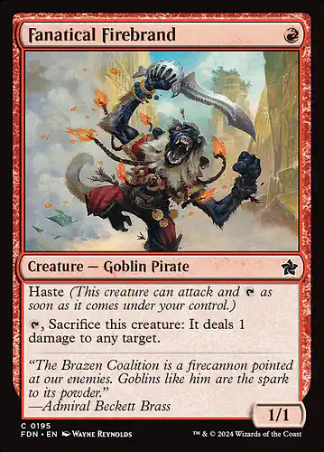 Fanatical Firebrand - fdn Spoiler