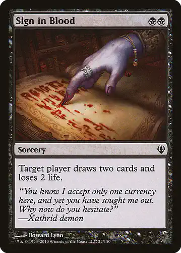 Sign in Blood - arc Spoiler
