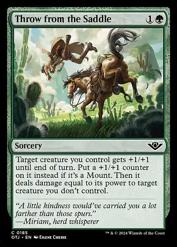 Throw from the Saddle - otj Spoiler