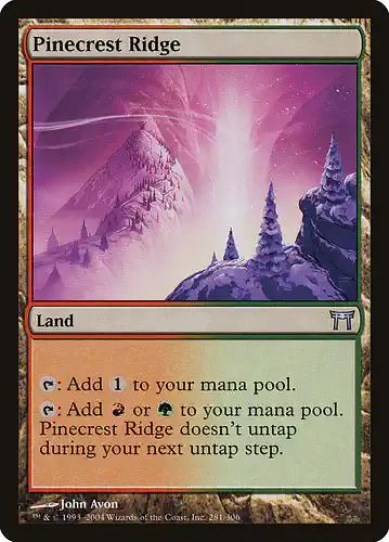 Pinecrest Ridge - chk Spoiler