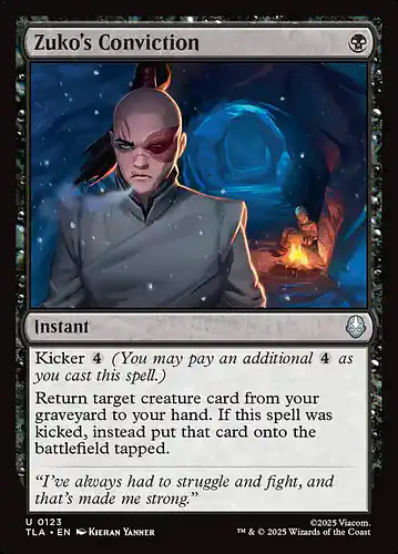 Zuko's Conviction - tla Spoiler