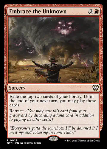 Embrace the Unknown - otc Spoiler