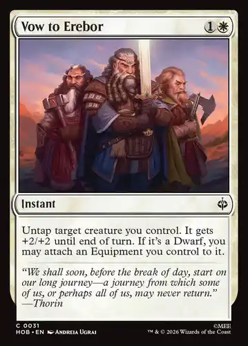 Vow to Erebor - hob Spoiler