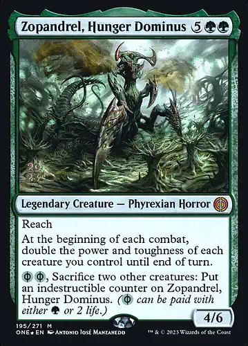 Zopandrel, Hunger Dominus - one Spoiler