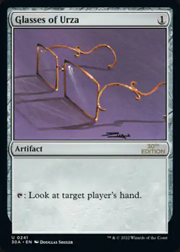 Glasses of Urza - 30a Spoiler