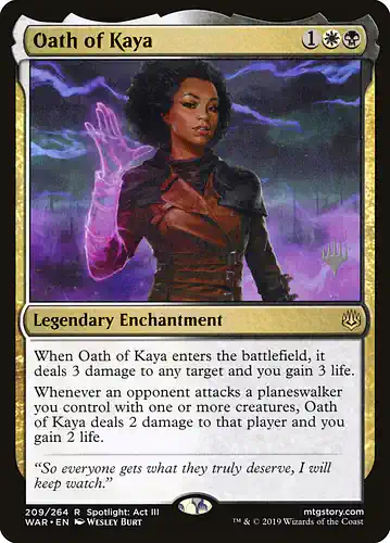 Oath of Kaya - war Spoiler