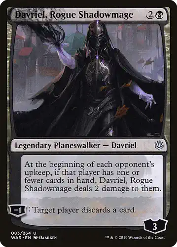 Davriel, Rogue Shadowmage - war Spoiler