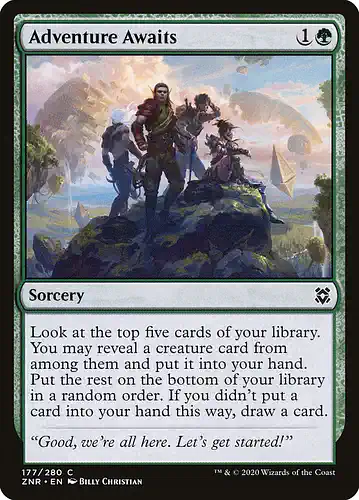 Adventure Awaits - znr Spoiler