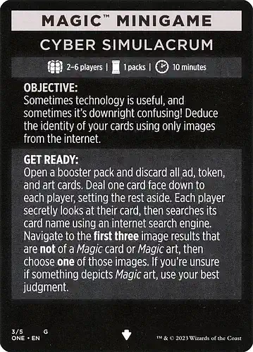 Cyber Simulacrum - one Spoiler