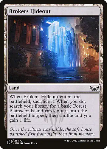 Brokers Hideout - snc Spoiler