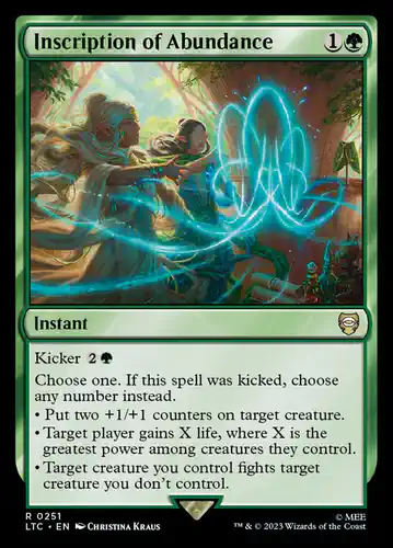 Inscription of Abundance - ltc Spoiler