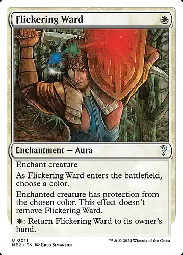 Flickering Ward - mb2 Spoiler