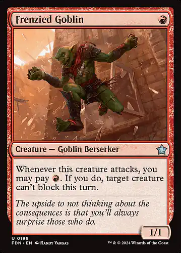 Frenzied Goblin - fdn Spoiler