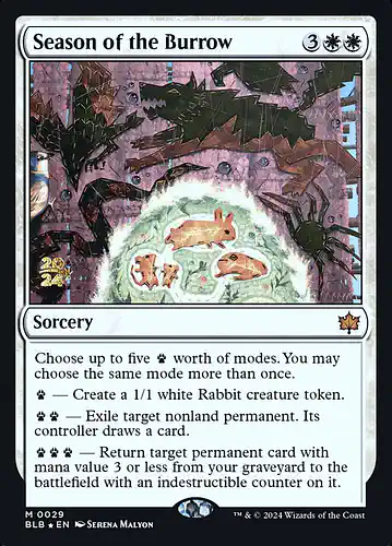 Season of the Burrow - blb Spoiler