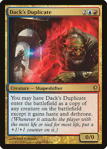 Dack's Duplicate - cns Spoiler