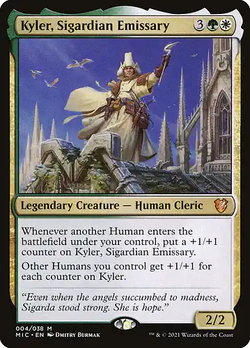 Kyler, Sigardian Emissary - mic Spoiler
