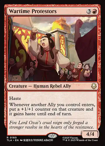 Wartime Protestors - tla Spoiler