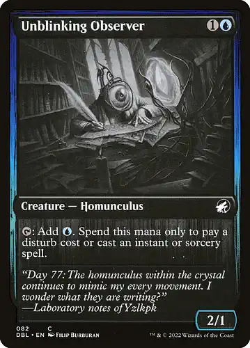Unblinking Observer - dbl Spoiler