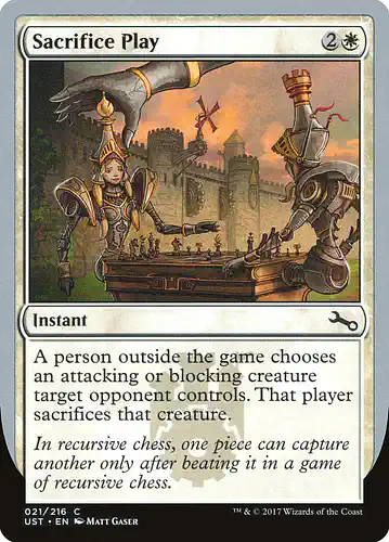 Sacrifice Play - ust Spoiler