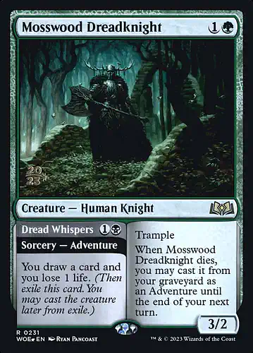 Mosswood Dreadknight - woe Spoiler