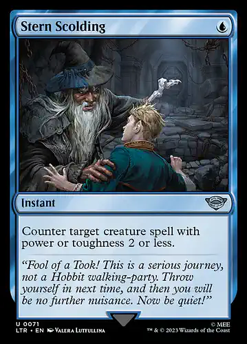 Stern Scolding - ltr Spoiler