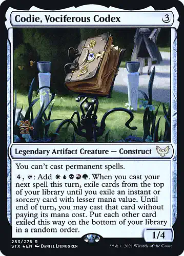 Codie, Vociferous Codex - stx Spoiler